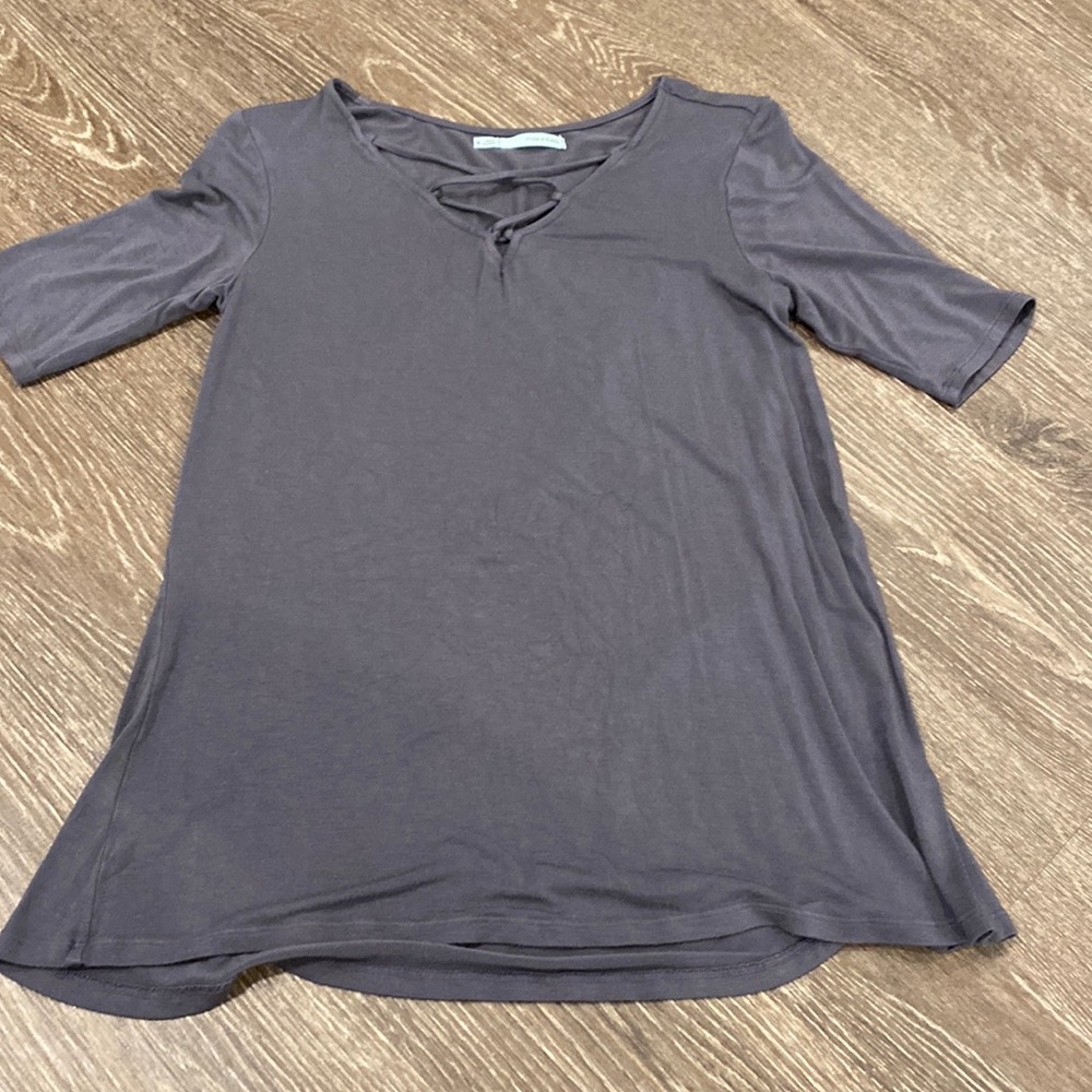 crisscross v-neck top